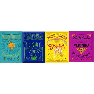 Imagem de Kit 4 livros paulo coelho alquimista + diario de um mago + brida + veronica