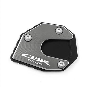 Imagem de Acessórios para motocicletas Placa de extensão para descanso lateral, placa ampliadora, suporte para descanso lateral, para CB650F CBR650F CB500F CB500X NC700D
