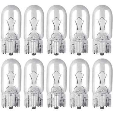 Imagem de 10 Lâmpada Halógena Pingo T10 Incolor Iluminação Original W5w 12v - Lu