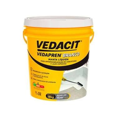 Imagem de VEDAPREN BRANCO BALDE 18KG - Manta Líquida Impermeabilizante para Laje