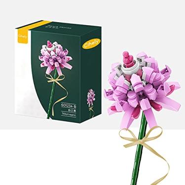 Imagem de Kit de blocos de montar de buquê de flores Trifolium 601234-B, projeto de construção de flores artificiais para liberar o estresse e focar a mente, para presentes de aniversário para adultos/adolescentes, novo 2022 (mais de 100 peças)
