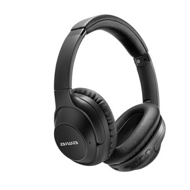 Imagem de AIWA, Fone de Ouvido HP-05-B, Headphone, Bluetooth, c/Cancelamento de Ruído, 60 Horas de Bateria, Carregamento Rápido, sem Fio