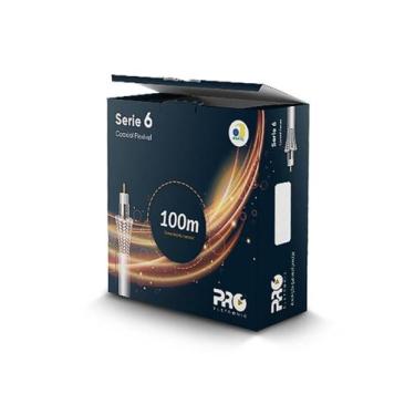 Imagem de Cabo Coaxial Rg6 Proeletronic Caco0660/01 60% De Malha -