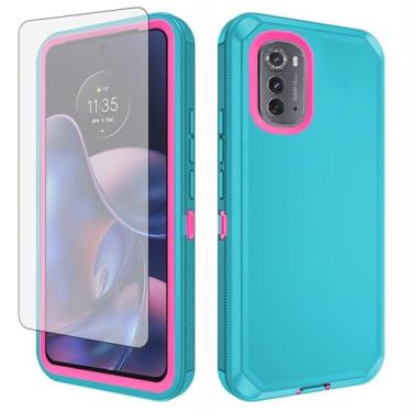 Imagem de Asuwish Capa de celular para Motorola Moto Edge 2022/MotoEdge 5G UW 2022 capa de celular híbrida à prova de choque à prova de quedas de corpo inteiro resistente acessórios móveis Gen 3 XT2205-1