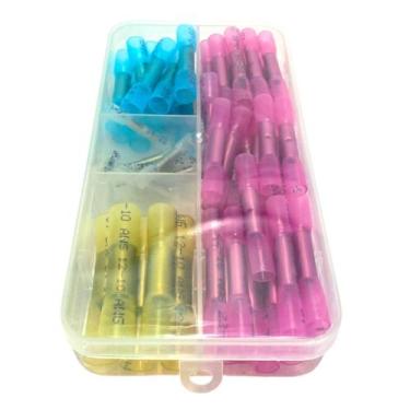 Imagem de Espaguete Isolante com Solda Termo Retrátil Conexões Elétricas Fios Au