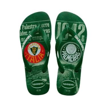 Imagem de Chinelo Havaianas Top Palmeiras Verdão Oficial Times Original Unissex 