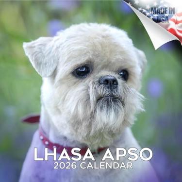 Imagem de 2024 2025 Lhasa Apso Calendar - Dog Breed Monthly Wall Calendar - 12 x 24 Open - Thick No-Bleed Paper - Giftable - Academic Teacher's Planner Calendar Organizing & Planning - Made in USA