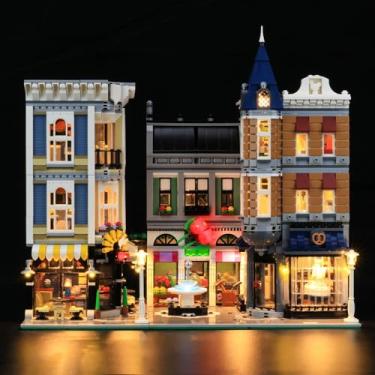 Imagem de MENZAVA LED Light Kit Compatible with Lego 10255 Assembly Square Creator Expert Building Blocks Model - Model Set NOT Included