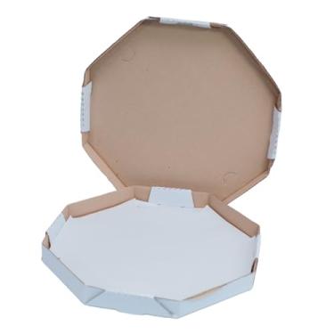 Imagem de Kit C/10 Pct Embalagem Oitavada Para Pizza Nº 25 C/25 Unidades Lisa