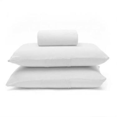 Imagem de Jogo de Cama Buettner Queen Malha 100% Algodão Basic Liso 3 Peças Bran