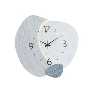 Imagem de Ｂｅｓｇａ Relógio de Parede Nórdico para Crianças Relógio de Parede Decorativo Elegante Decoração de Parede Simples para Berçário Banheiro Quarto Infantil Quart, azul, Tamanho real