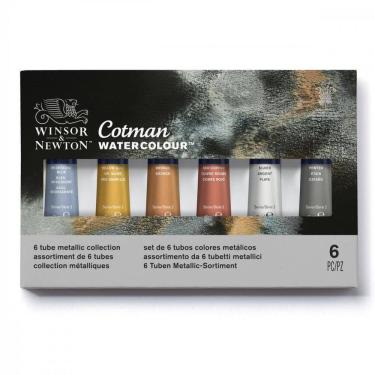 Imagem de Estojo Aquarela Winsor & Newton Cotman 06 Cores 8Ml 0390703
