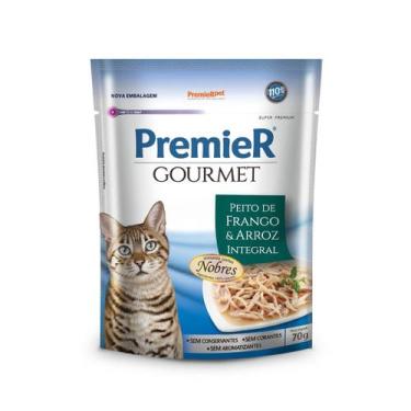 Imagem de Sachê Premier Gourmet Gatos Filhotes sabor Peito de Frango 70 g - PREM