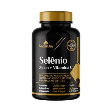 Imagem de Selênio + Zinco + Vitamina C (60 Cápsulas) Natusday Premium - Auxilia na Imunidade e cicatrização e possui ação anti-oxidante