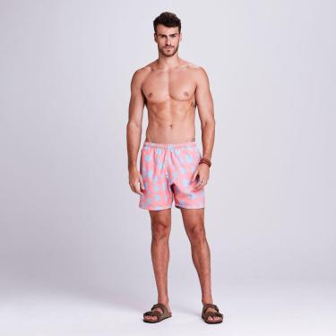 Imagem de Shorts Docthos Estampado Concept 023 ROSA G-Masculino