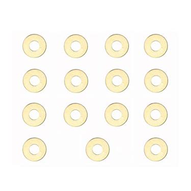 Imagem de HAISDA 15 peças de canivete de bolso EDC Junta de arruela de latão para Mini Adamas 275, arruelas de pino pivô de substituição de junta de calço de meson, facas dobráveis, rolamento de anel de