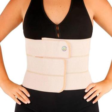Imagem de Faixa Abdominal Elástica 3 Gomos com Fechamento Ajustável AC624 - Orth