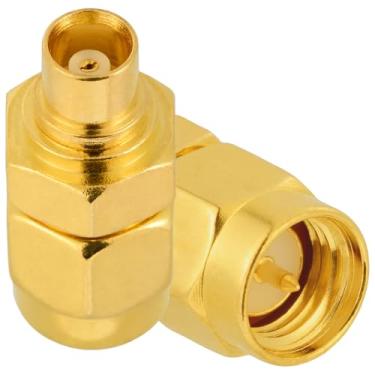 Imagem de POBADY 2 Peças Adaptador SMA Macho Para MCX Fêmea 50 Ohm SMA Para MCX RF Adaptador Coaxial Para Antena 4G Lte Wifi Wlan Sistema GPS Sem Fio