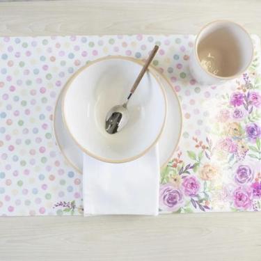 Imagem de Lugar Americano Pvc Print Avulso Rosas - Copa&Cia