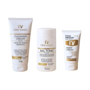 Imagem de Kit Skincare Diário Para Pele Seca  Limpeza, Tônico e Hidratação - New