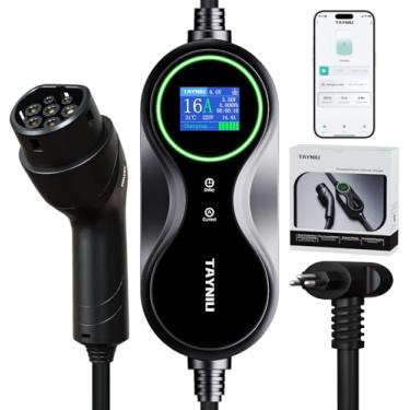 Imagem de Carregador Portátil para Carro Elétrico 3.5kW Tipo 2 com APP Infinity Corrente Ajustável 8A-16A IP66 Compatível com BYD Dolphin/Mini/Song e BMW - Cabo 5m