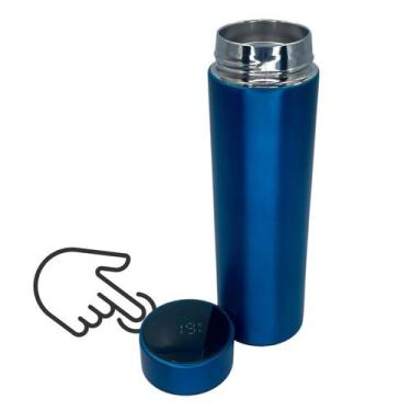 Imagem de Garrafa Térmica De Água Chá Inteligente 500ml Visor Digital  - HM, Azu