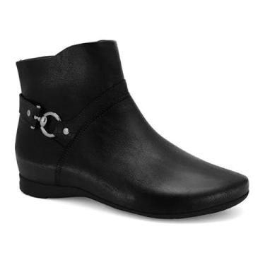 Imagem de Bota Comfortflex Cano Curto Feminino 2591303 Cor:preto;tamanho:40