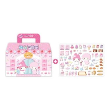 Imagem de MyMelody's 24H Convenience Store Sticker Play Set - Officially Licensed - 60 Reusable Playable Stickers - Role Play