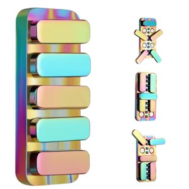 Imagem de Fidget Toys for Adults - Creative Magnetic Haptic Fidget Clicker with 3 Noise Levels Loud-Quiet EDC Fidget Toys Adults Office Class Fidget Toys Relief Stress and Anxiety ADHD Approved (Rainbow)