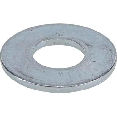Imagem de The Hillman Group 270061 arruela plana de zinco, 0,95 cm, pacote com 100, 3/8 Inch, Zinc-plated