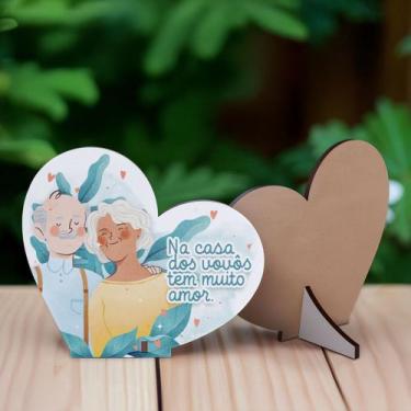 Imagem de Lembrancinha Dia dos Avós em MDF - Deliquadros, Modelo 2, Kit 30