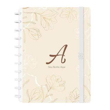 Imagem de Caderno de Disco Inteligente Personalizado Iscool Sunny Flower Bege G