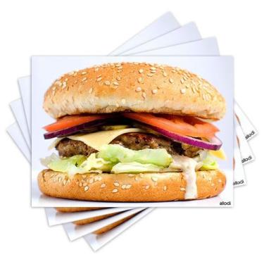 Imagem de Jogo Americano com 4 peças - Hambúrguer - 1709Jo - Allodi