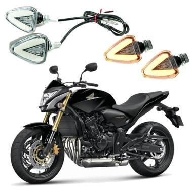 Imagem de KIT 4 Setas Esportiva Pisca de Led Modelo P07 para Moto Honda CB 600F 
