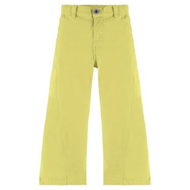 Imagem de Calça em Sarja Infantil Feminina Up Baby, Amarelo claro, 1
