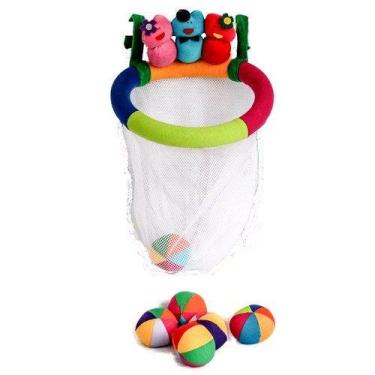 Imagem de BOLA AO CESTO PARA BEBÊS - Brinquedo Sensorial  Educativo - SOFT MEL