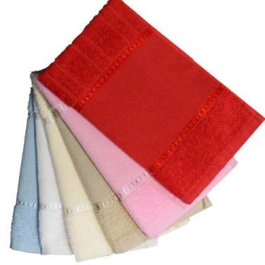 Imagem de Kit Com 20 Lavabos Felpudo Para Bordar Firenze 30x45cm - DOHLER
