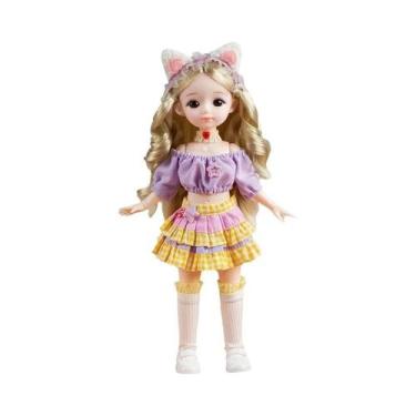 Imagem de Conjunto Completo De Bonecas BJD De Anime De 30cm Para Meninas Com Olh