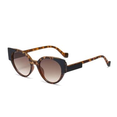 Imagem de VFDHN Óculos de sol coloridos retrô fashion feminino masculino clássico vintage uv400 para áreas externas (Hawksbill)