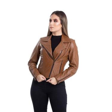 Imagem de Jaqueta de Couro Perfecto Caramelo - Parra Couros, EG