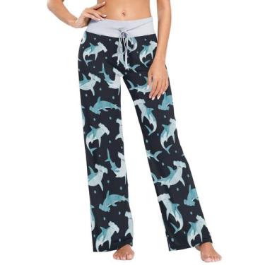 Imagem de Calça de pijama Anyangquji Hammerhead Shark para mulher