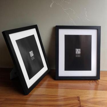 Imagem de Porta Retratos 15x20 Moldura Paspatur Quadro Coleção Bronx - MultiA