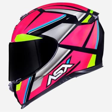 Imagem de Capacete Feminino Asx Eagle Explorer Rosa Esportivo Moto (58)