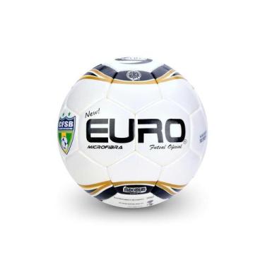 Imagem de Bola Futsal Microfibra Euro Amarelo E Preta