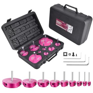 Imagem de Kit de 9 peças de alargador de tubos de PVC, ferramenta de encanamento de proteção de soquete com 1/5.1 cm, 3/10.2 cm, 2.5 cm, 1-1/10.2 cm, 1-1/5.1 cm, 5.1 cm, 6.3 cm, 7.6 cm e 10.2 cm, alargador de