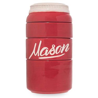 Imagem de Copos medidores de 4 peças - Copos medidores de cerâmica para acessórios de cozinha vintage - Copos medidores empilháveis para jarras legais - Copos medidores decorativos presentes de cozinha para