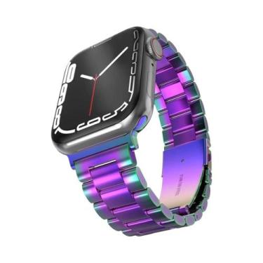 Imagem de Pulseira De Aço Inoxidável De 46mm 49mm Para Apple Watch Ultra, Bracel