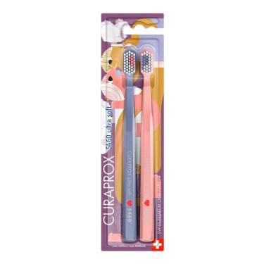 Imagem de  Escova Dental Curaprox 5460 Ultra Soft Cores com 2 Unidade