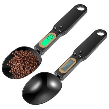 Imagem de Mini colher de medição digital, colher de medição eletrônica, balança de colher de medição com tela LCD, balança de colher de pesagem destacável 500 g / 0,1 g de alta precisão para utensílios de