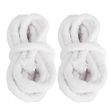 Imagem de Pavio de Vela de Algodão Trançado Com Bom Efeito de Queima, 2 Unidades de Pavios de Vela Com Boa Absorção de óleo para Lâmpada de óleo DIY (10mm)